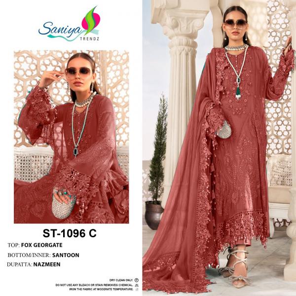 Saniya St 1096 Georgette Designer Pakistani Salwar Kameez